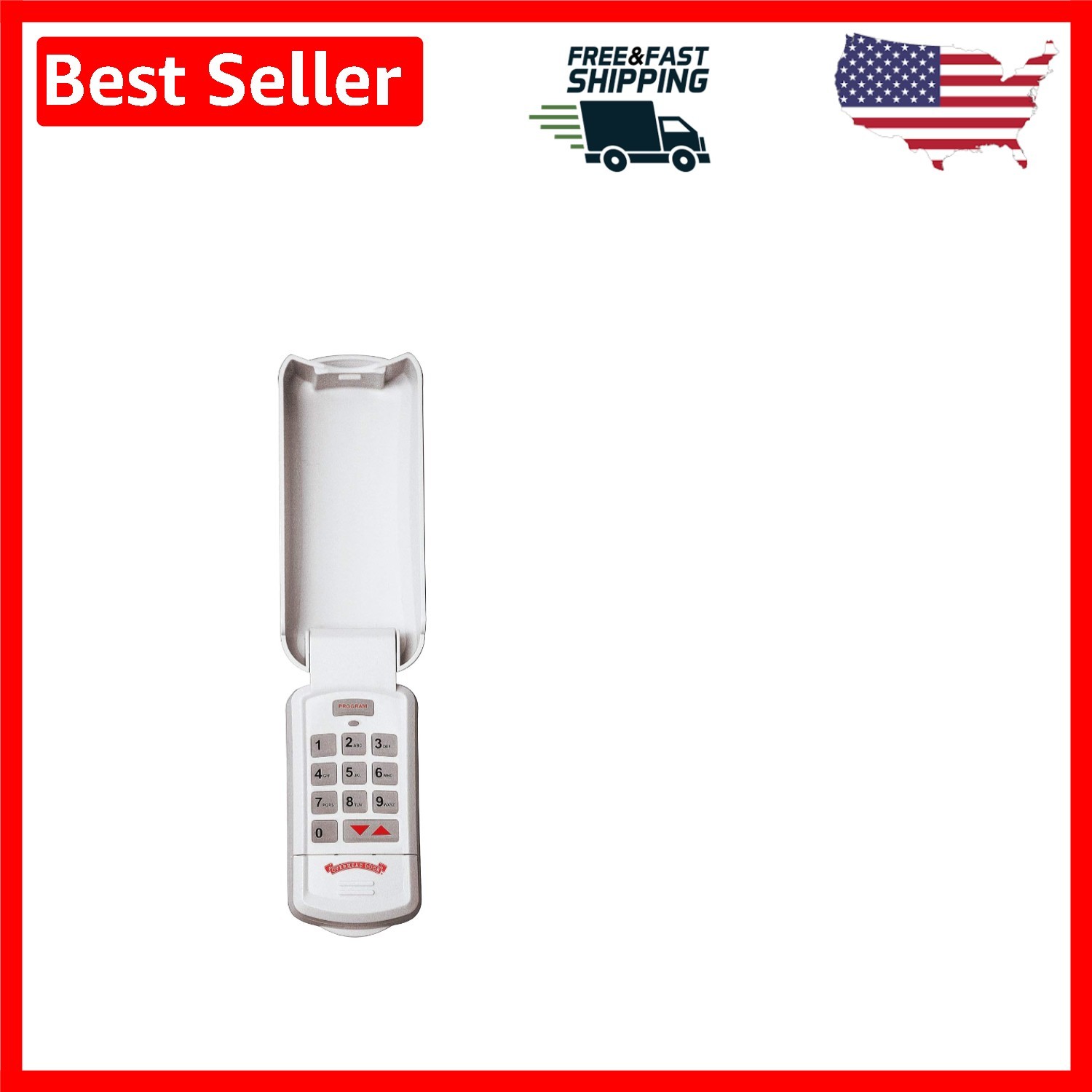 Keyless Entry Wireless Garage Door Keypad - Compatible with CodeDodger Openers