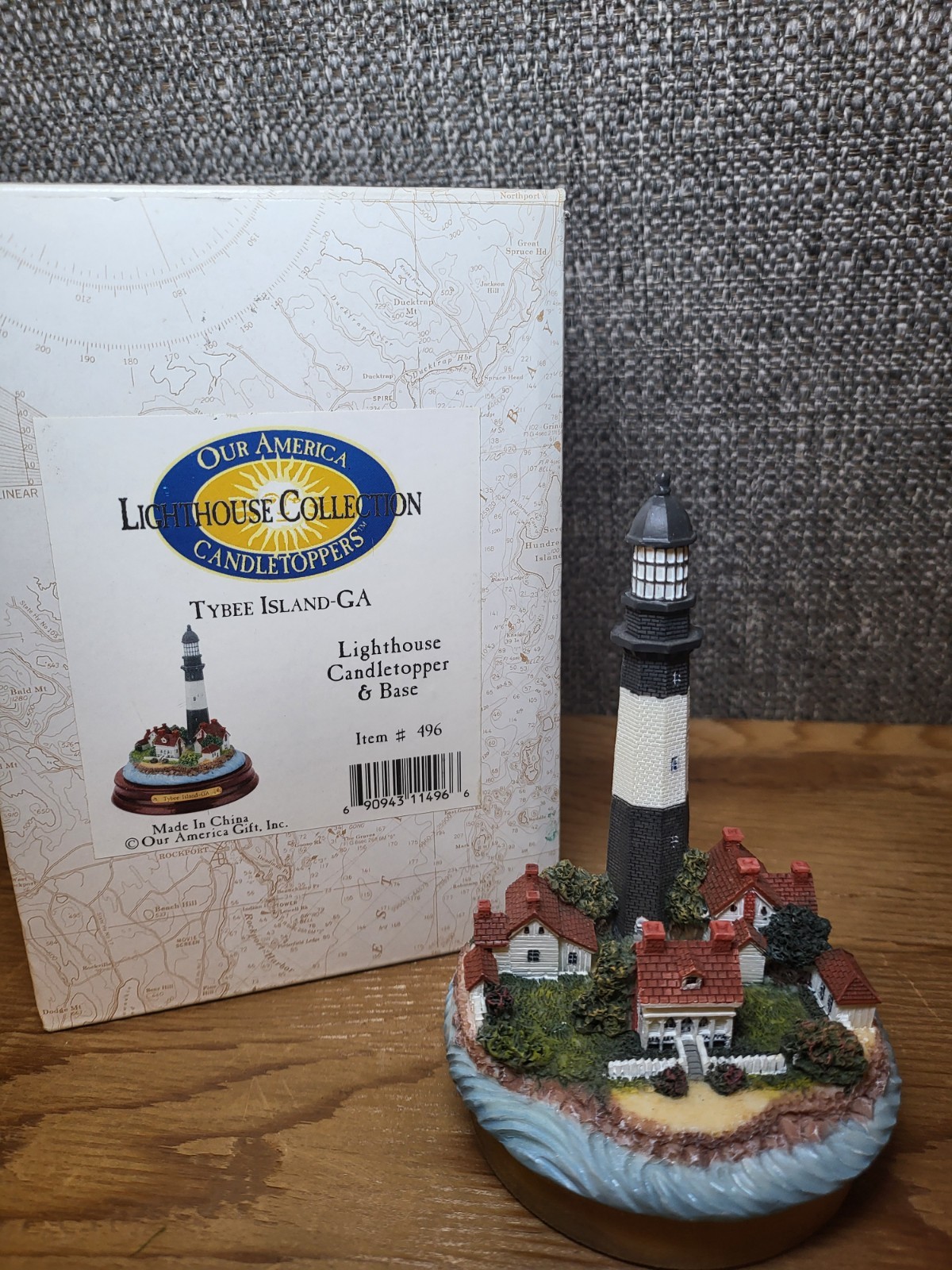 Tybee Island Lighthouse Candletopper Our America Lighthouse Collection