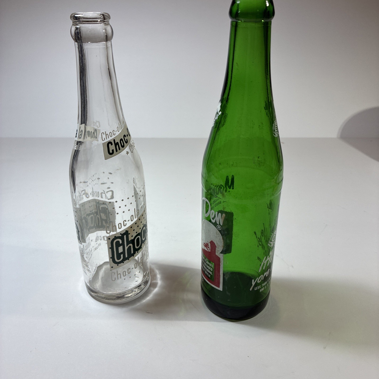 Vintage Mountain Dew And Choc-Cola Bottle