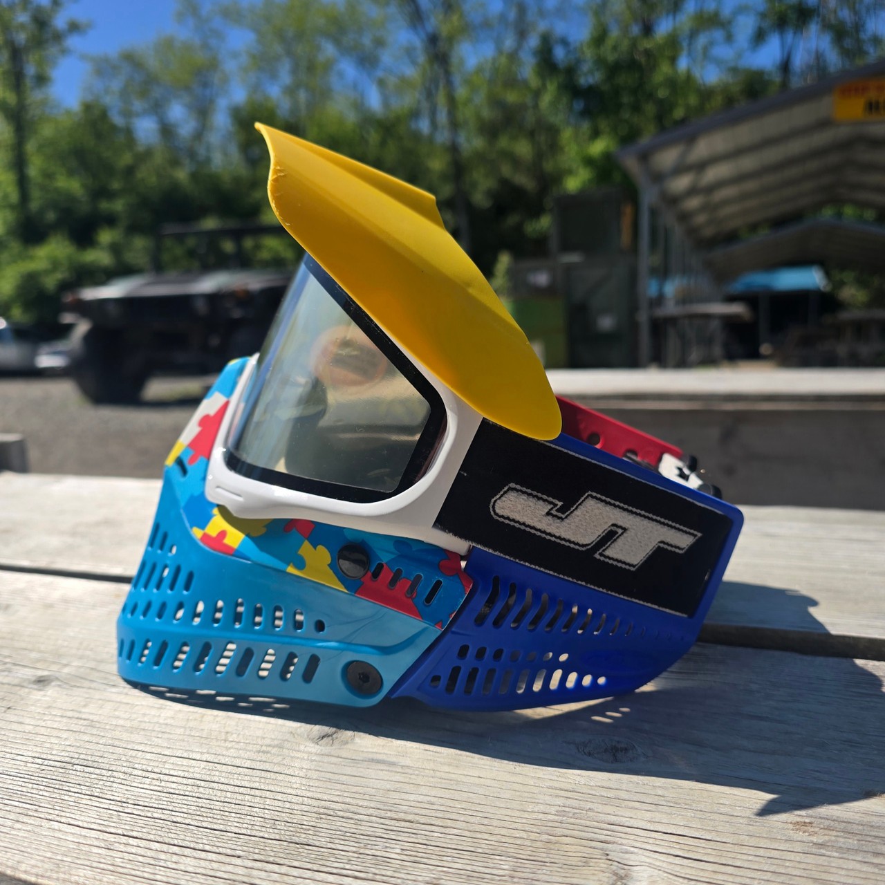 JT Proflex Goggle Custom Build - Autism Awareness Build 154
