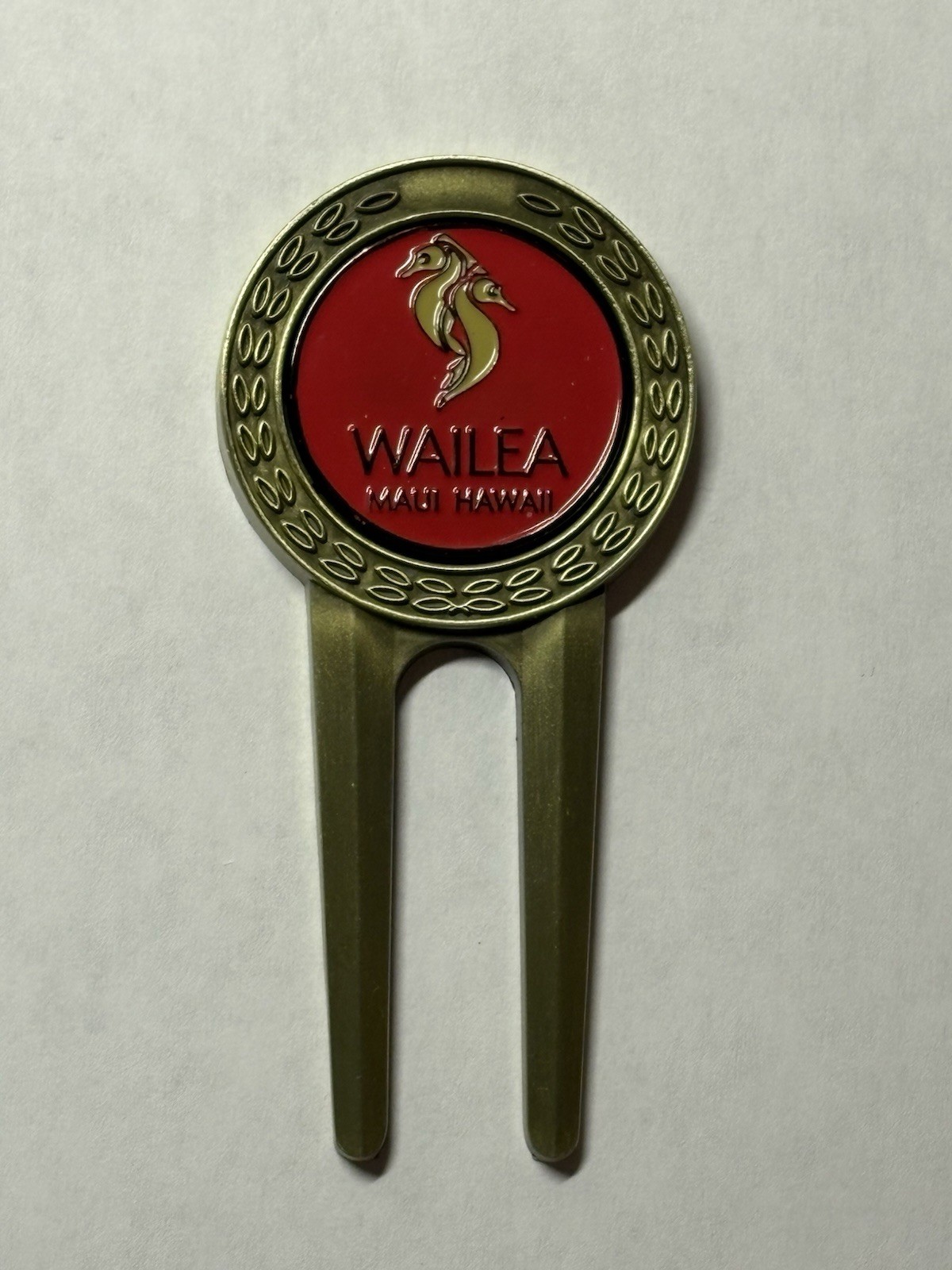 Wailea Golf Club Divot Tool & 1" Coin Golf Marker - Maui, Hawaii - A Beauty!