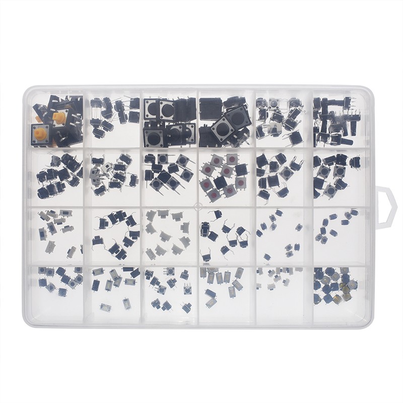 25-Type Assorted Micro Switch Push Tact Button ON/OFF Touch Button Switch Kit vv