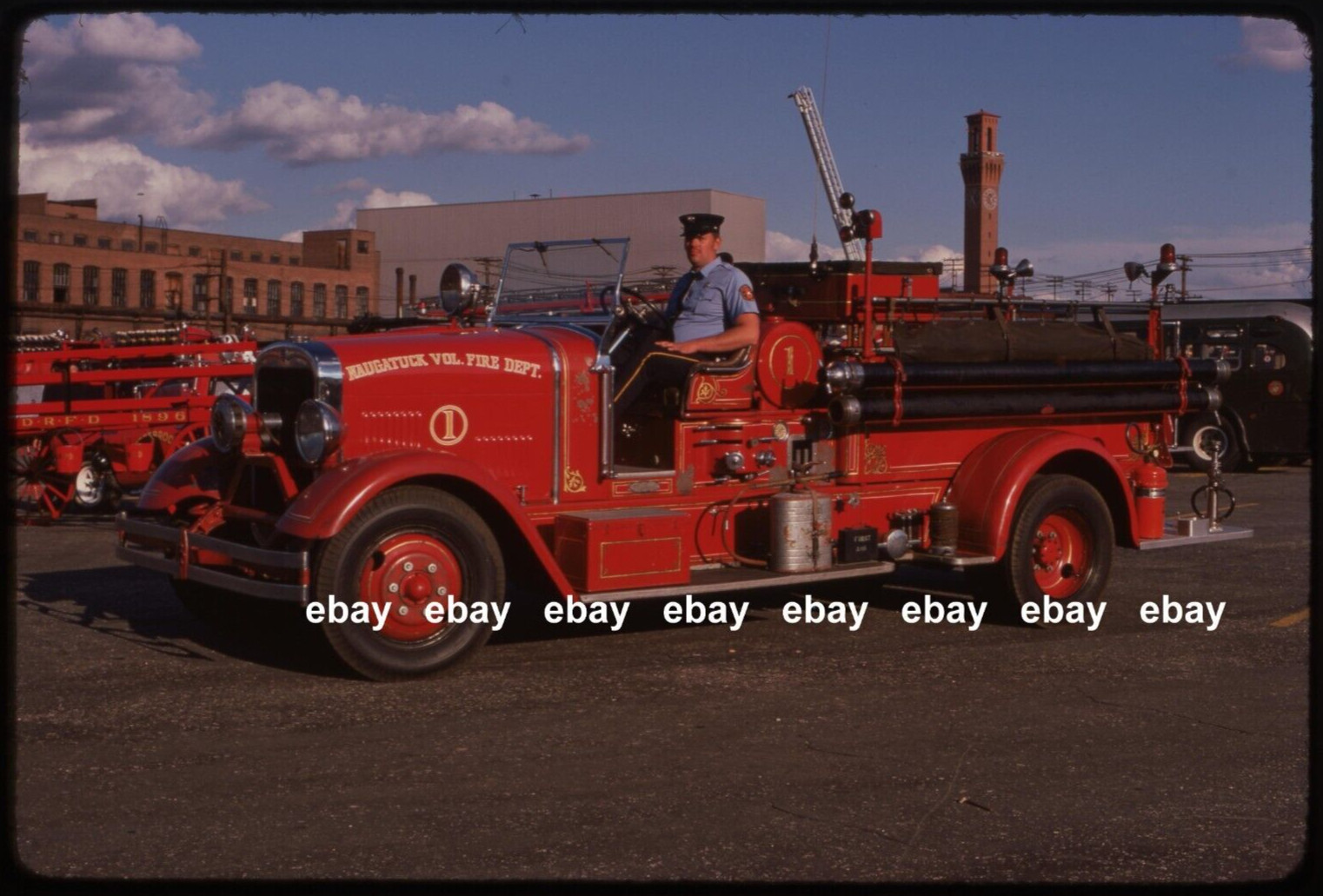 Naugatuck CT 1934 Seagrave pumper Fire Apparatus Slide