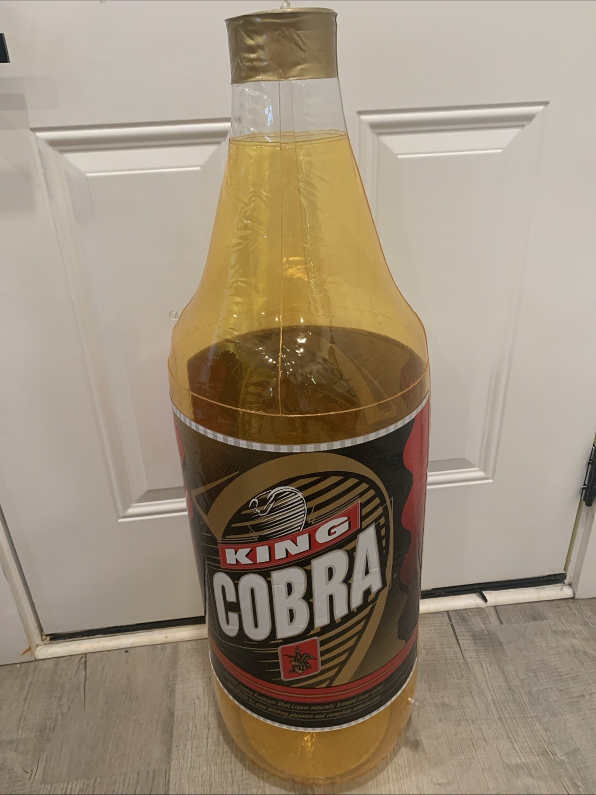 Anheuser AB King Cobra Inflatable Beer Bottle Display Advertisement Blow Up Sign