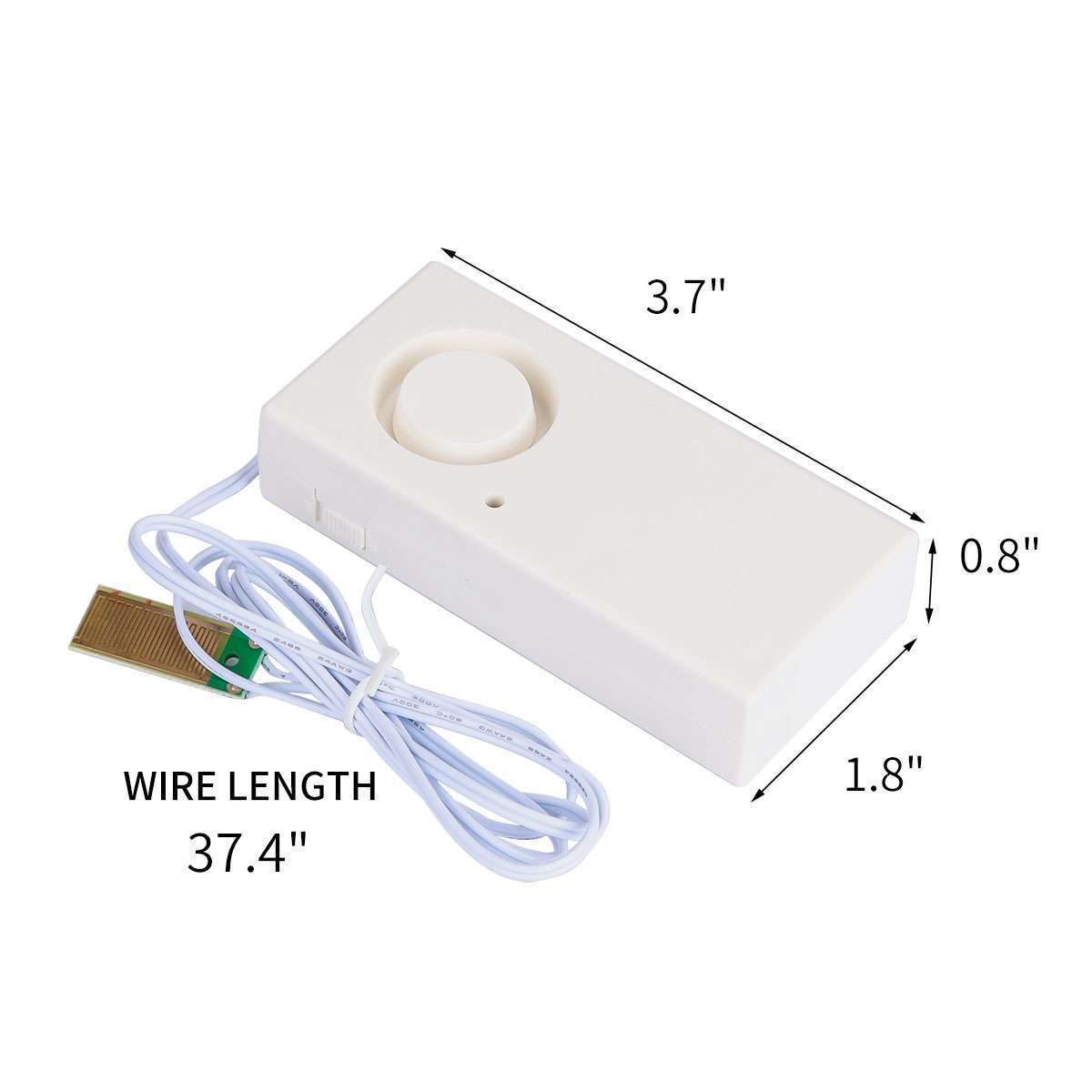 Automatic WaterLeak Detector 90/120dB WaterSensor Alarm Flood Alert for Basement