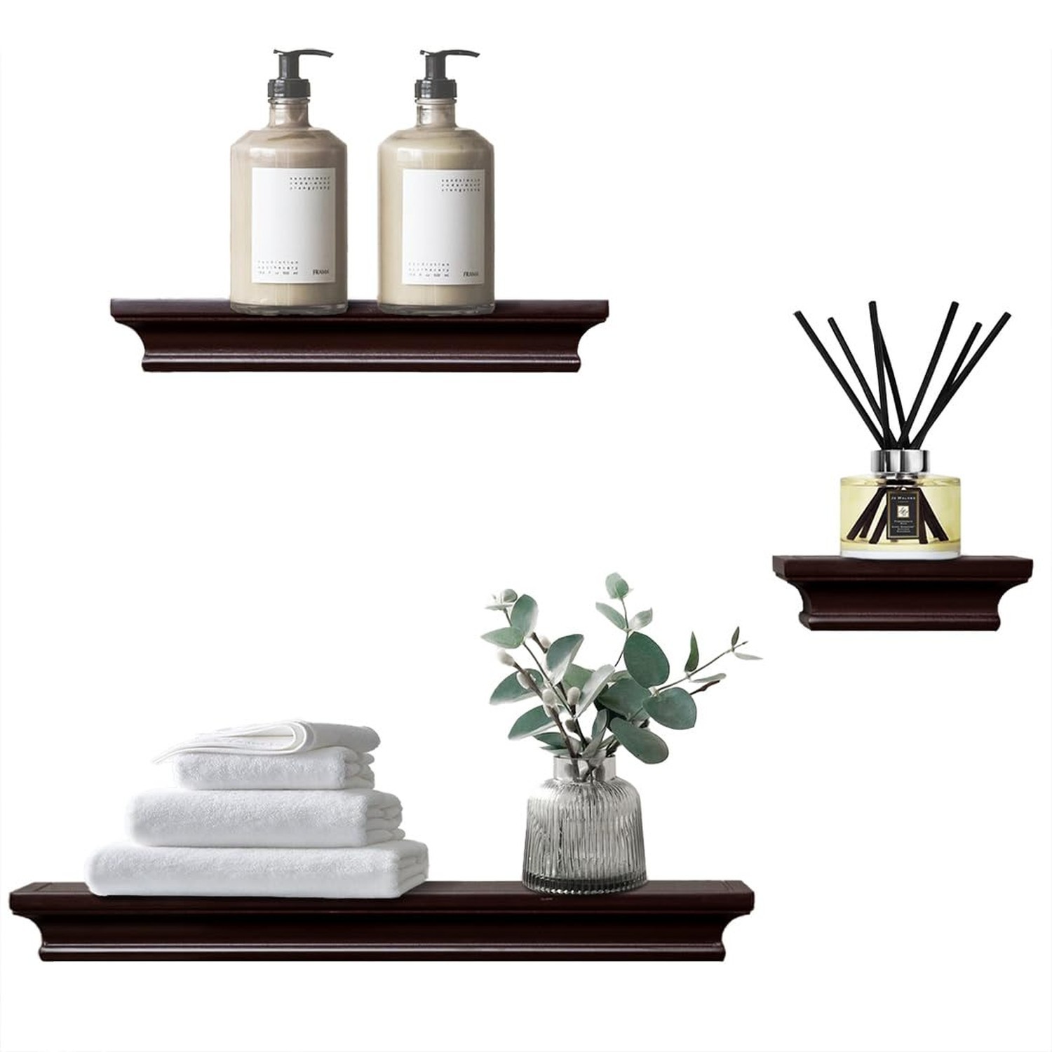 AHDECOR Modern Storage Floating Shelves, Perfect for Enhancing Decor and Orga...