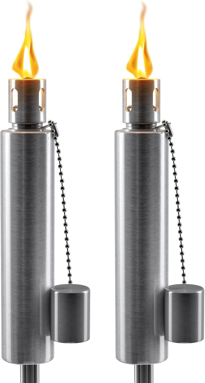 Stainless Steel Torches Outside Outdoor Torches Patio Garden & Yard Lights 5 ft