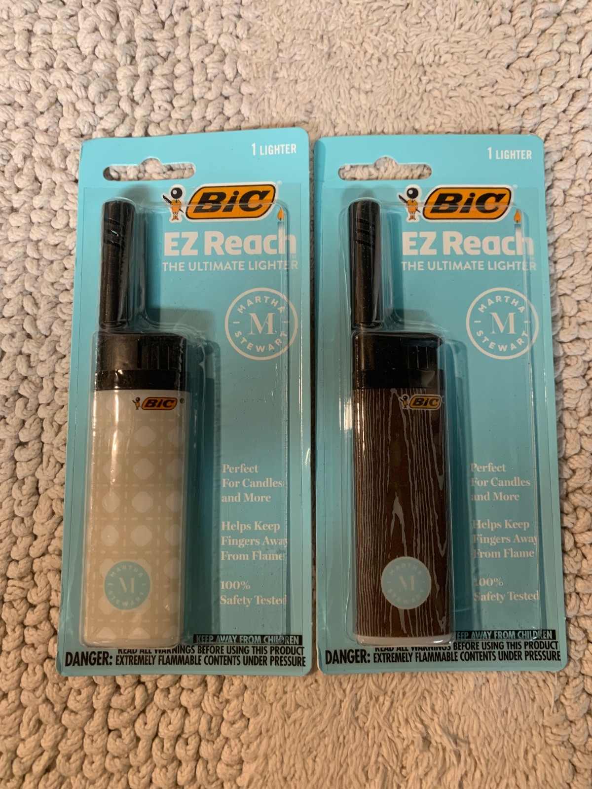 BIC EZ Reach Martha Stewart Ultimate Lighter Lot Of 2 New Factory Sealed