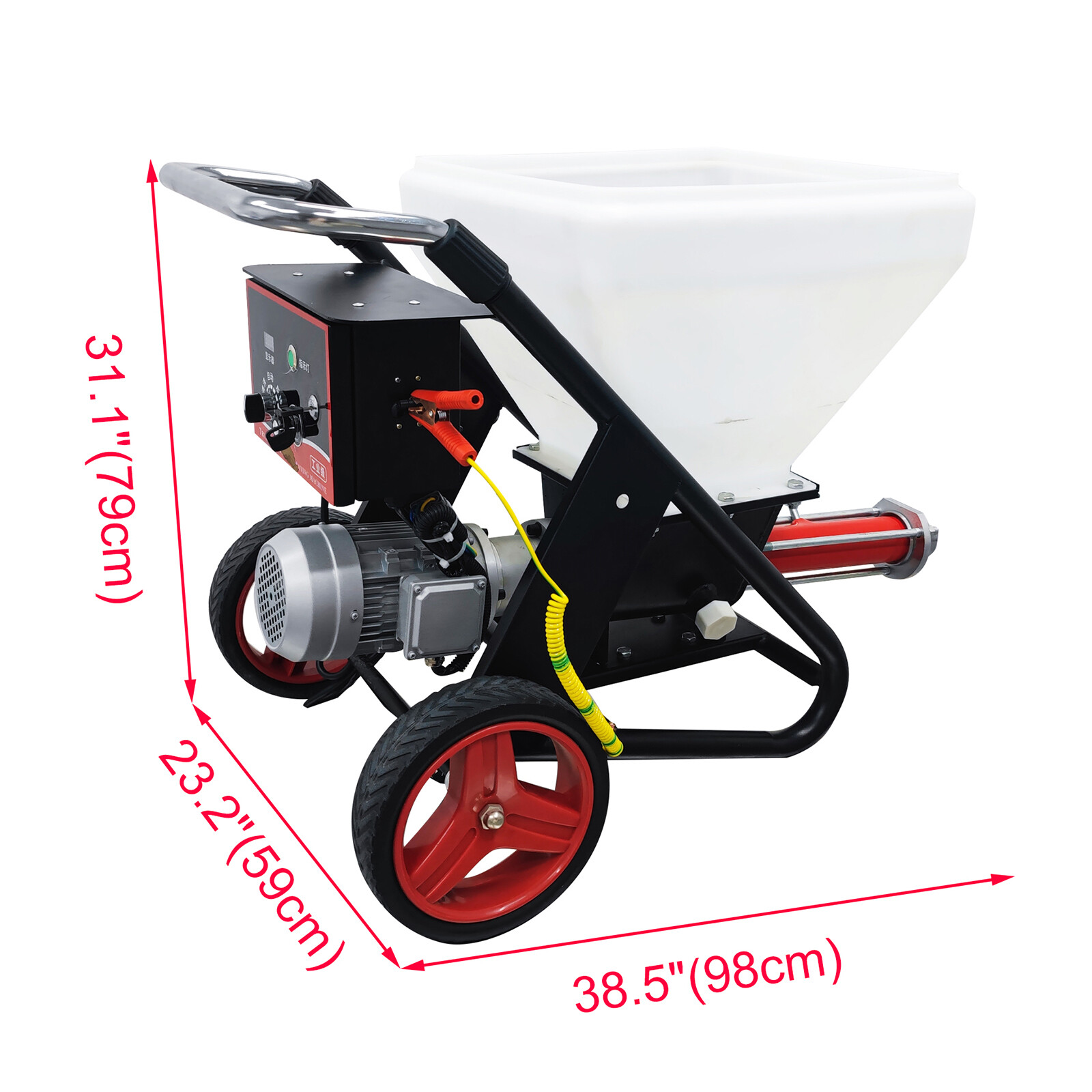 Putty Cement Grouting Sprayer Mortar Paint Spraying Machine 48L Open Hopper 110V