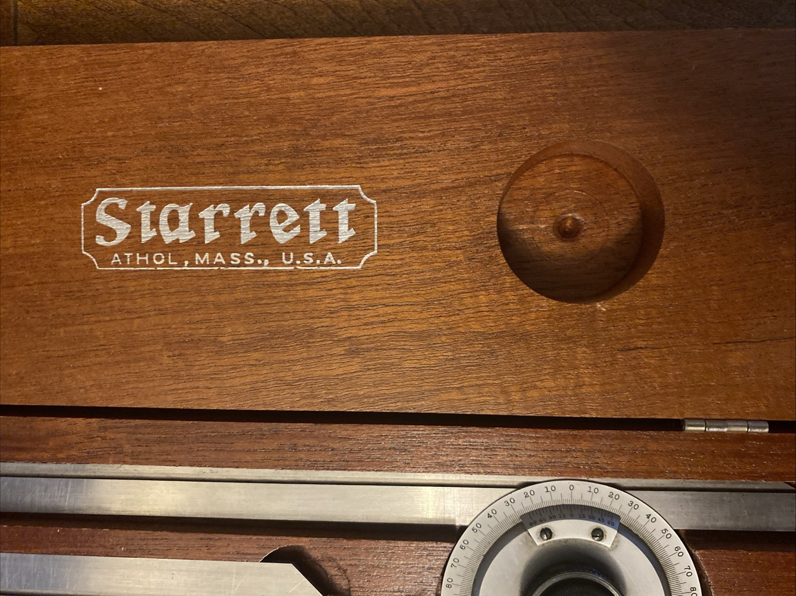 Starrett No. C359 Precision Universal Bevel Vernier Protractor, 7" & 12" Blades
