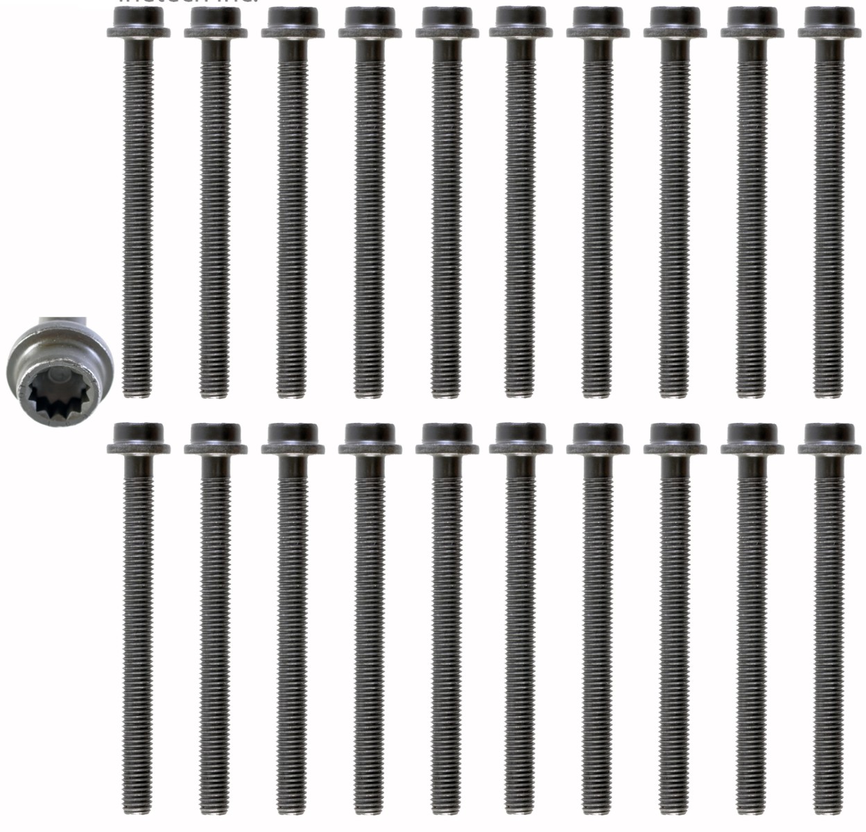 Enginetech HB274 Head Bolt Set for 2004-2009 Audi/Volkswagen 3.2L