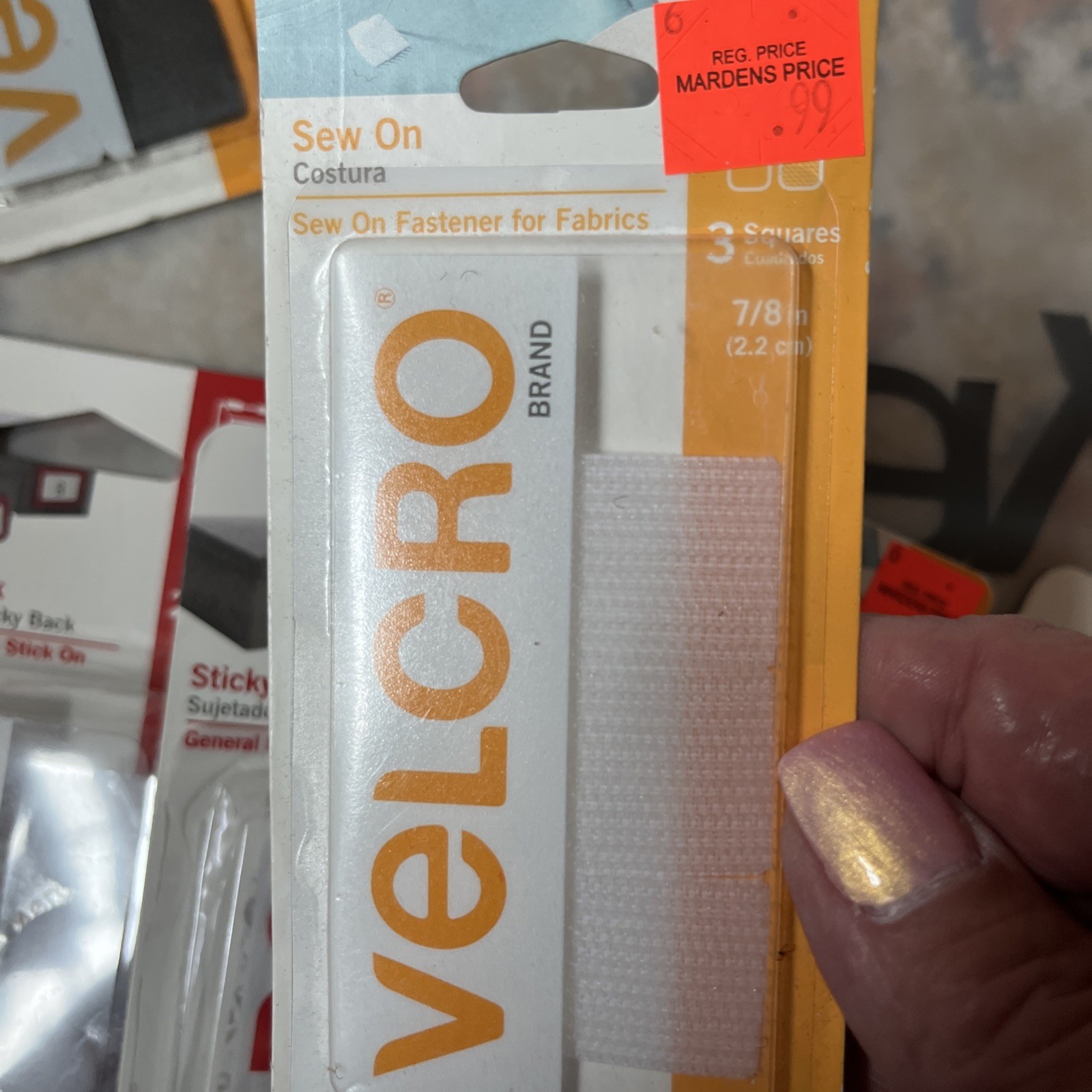 velcro lot- assorted 7 packages NEW
