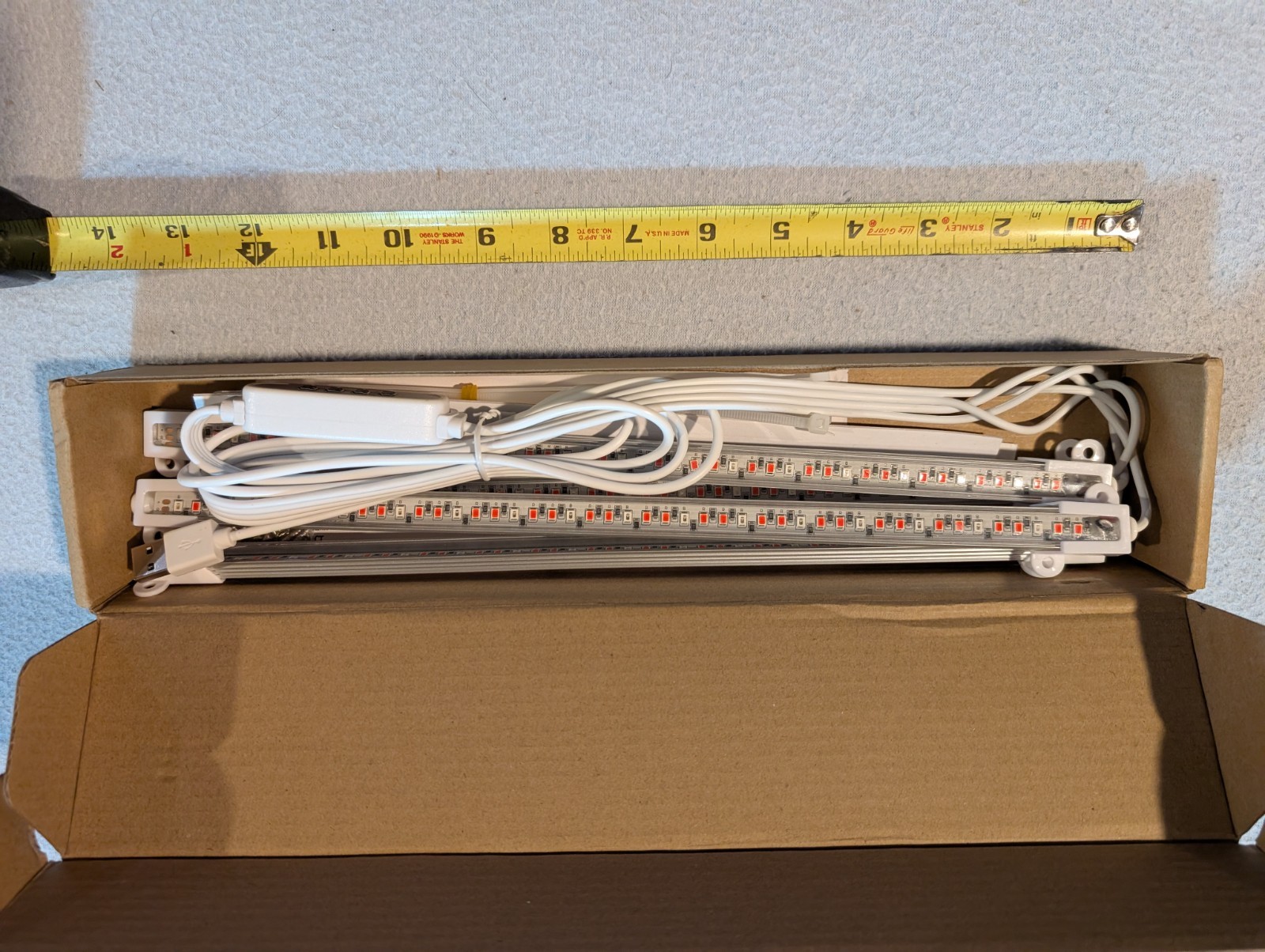 Full Spectrum LED Grow Light Strips with Timer & Dimmable Levels for Plants