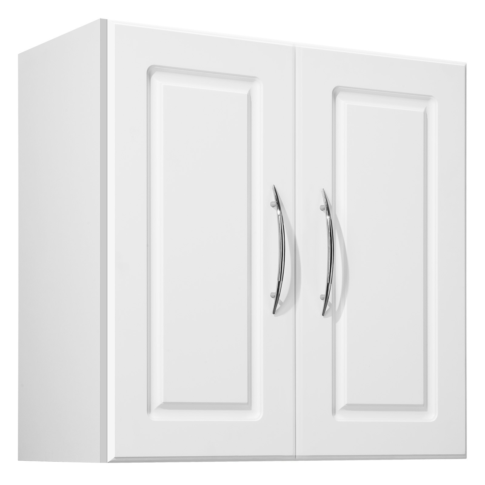 Uimoso Laundry Room Wall Cabinet 2-Tier Cupboard Storage 23.6 in with 2 Doors