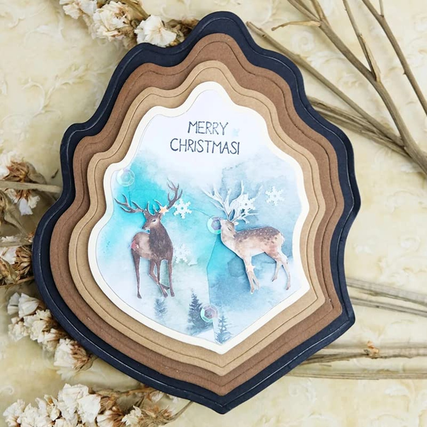 9Pcs/Set Irregular Frame Metal Die Cuts, Irregular Frame Cutting Dies Cut Ste...