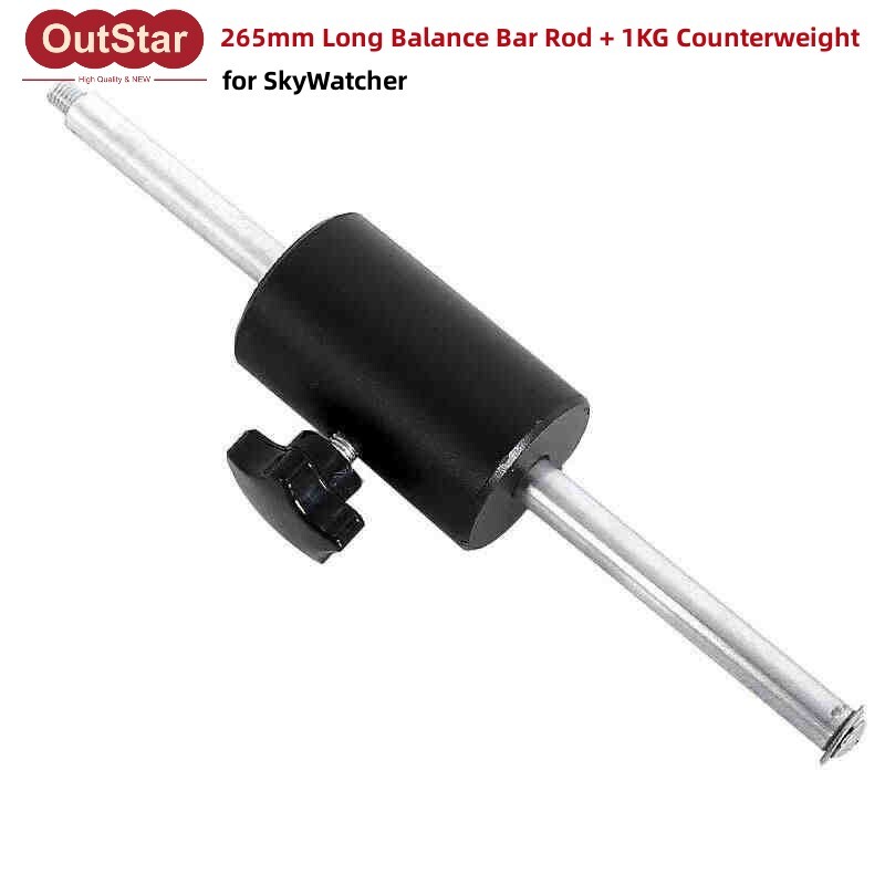 265mm Long Balance Bar Rod + 1KG Counterweight f/ SkyWatcher Equatorial Mount