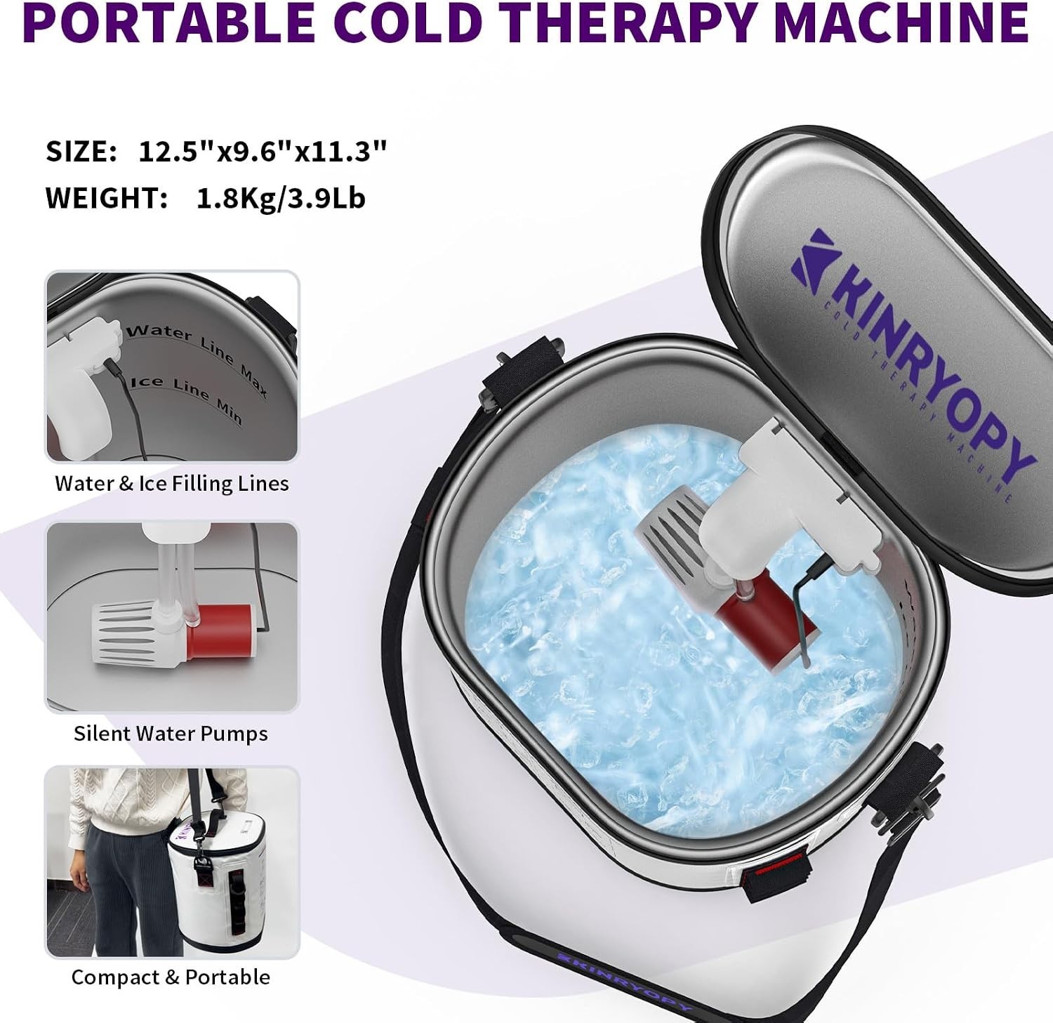 Cold Therapy Machine Programmable Timer Portable Ice Machine Knee After Surgey