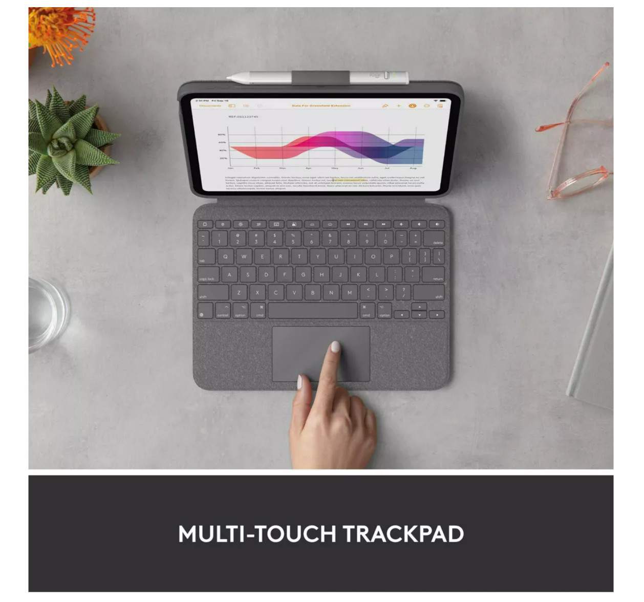 Logitech Combo Touch Detachable Keyboard Case for iPad A16 & iPad 10th Gen