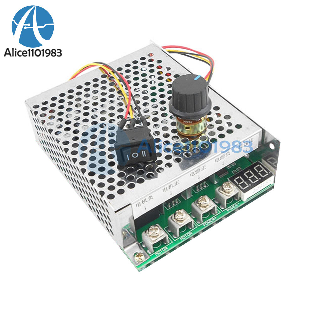 DC Motor Speed Controller Drive Module Reverse Switch 12/24/36/48V 60A 0-100A