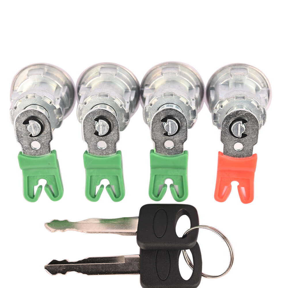 4 X Door Lock Cylinder With Clips For Ford Econoline Van E150 E250 E350 SAME KEY