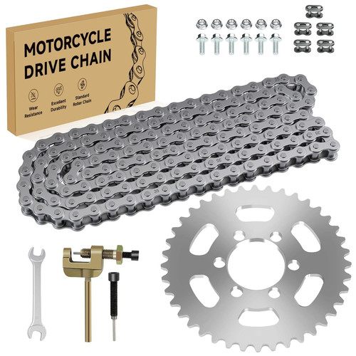35 Chain for Mini Bike Compatible with Coleman CT100U CC100X 35 chain, Silver
