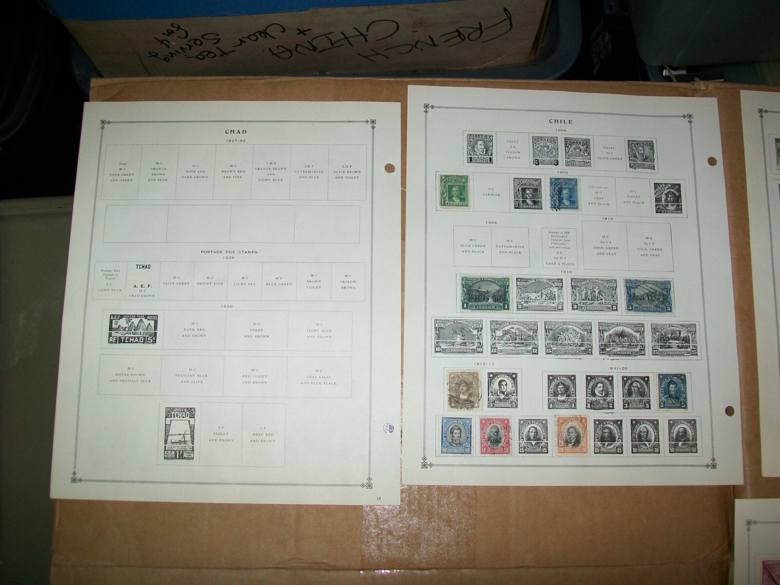 1886 - 1945 Chile Stamp Sheets Lot 92