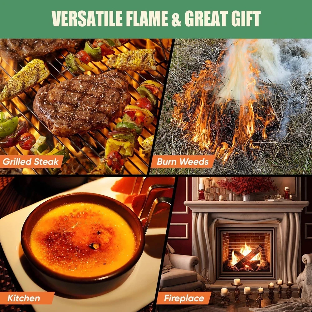 Adjustable Propane Torch Gun for BBQ, Searing, Welding Campfire