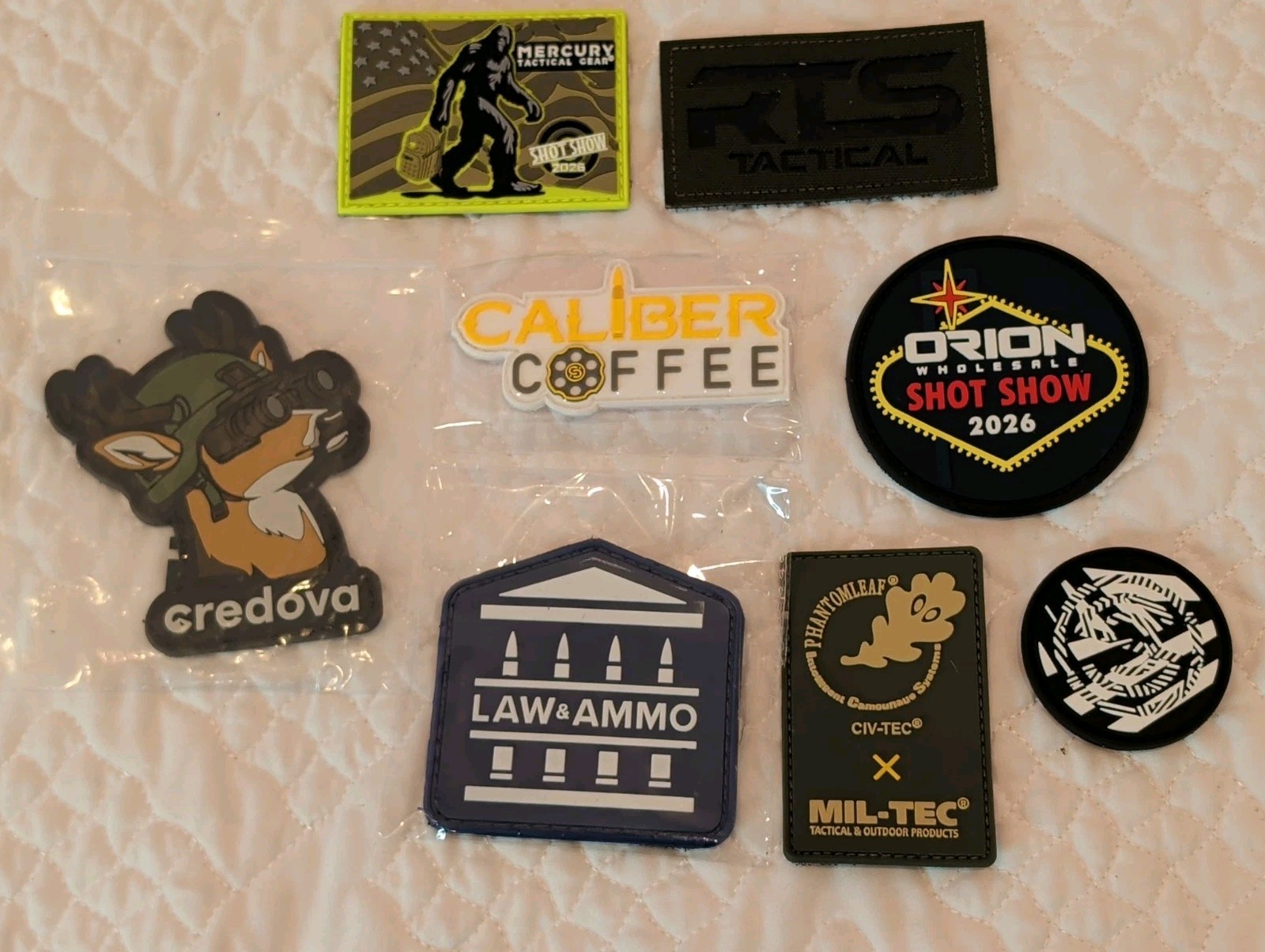 Patches Firearms Police Tactical Patch #A1 (Lot of 8) SHOT SHOW 2026