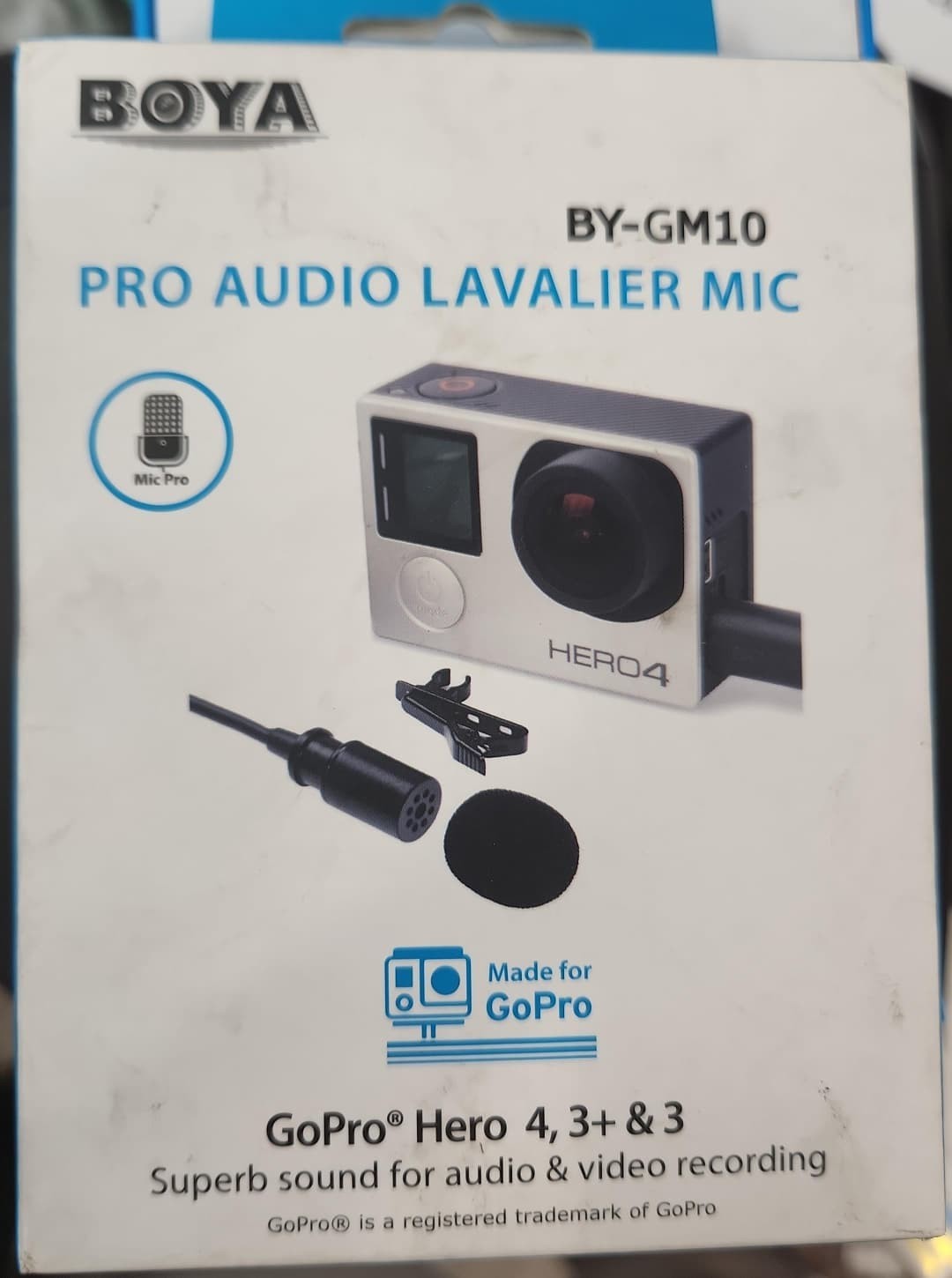 New Boya BY-GM10 Lavalier Microphone for GoPro HERO 4, HERO3+, HERO3