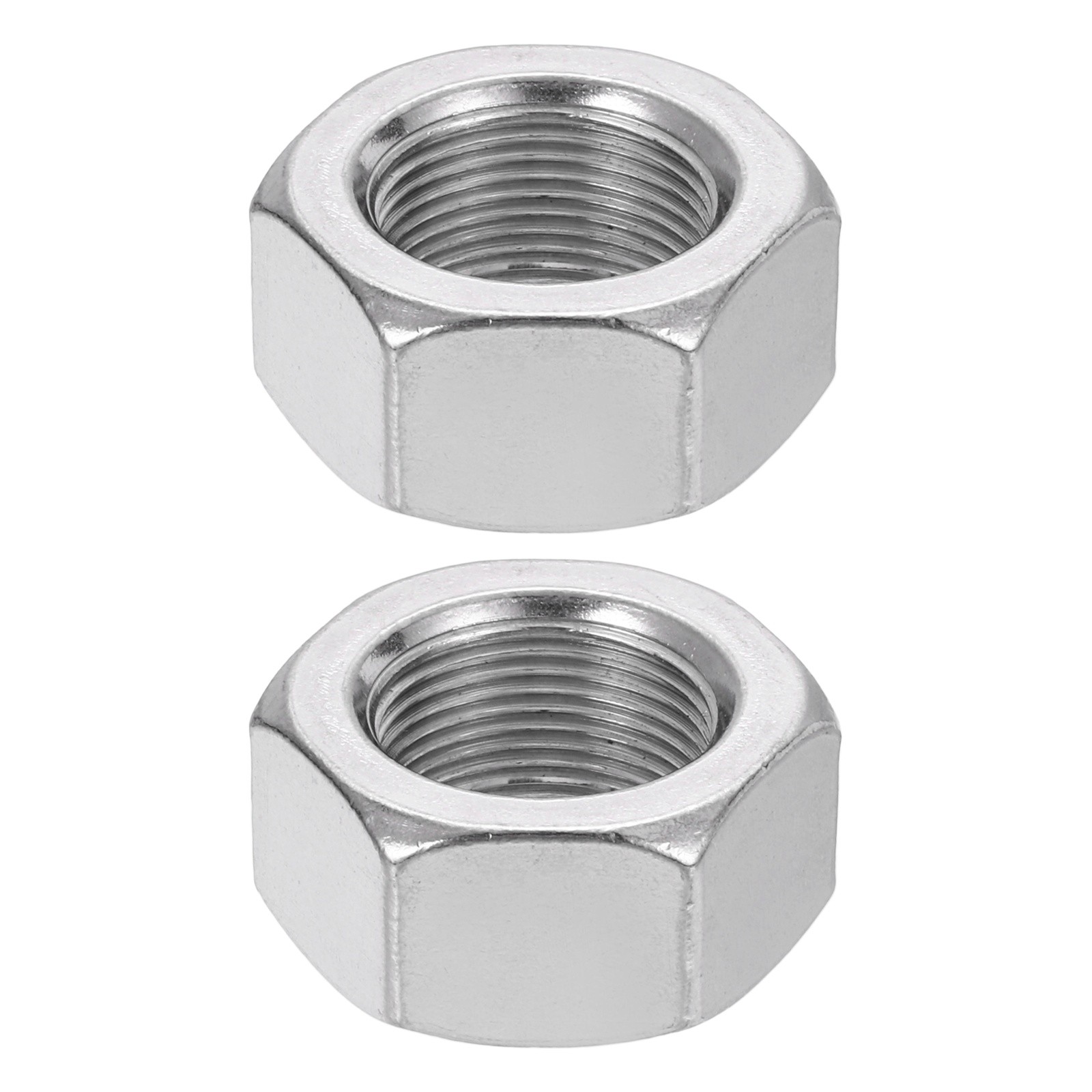 2Pcs M24x1.5 Steel Hex Nuts, 36mm / 1.42" Width, 19mm / 0.75" Height
