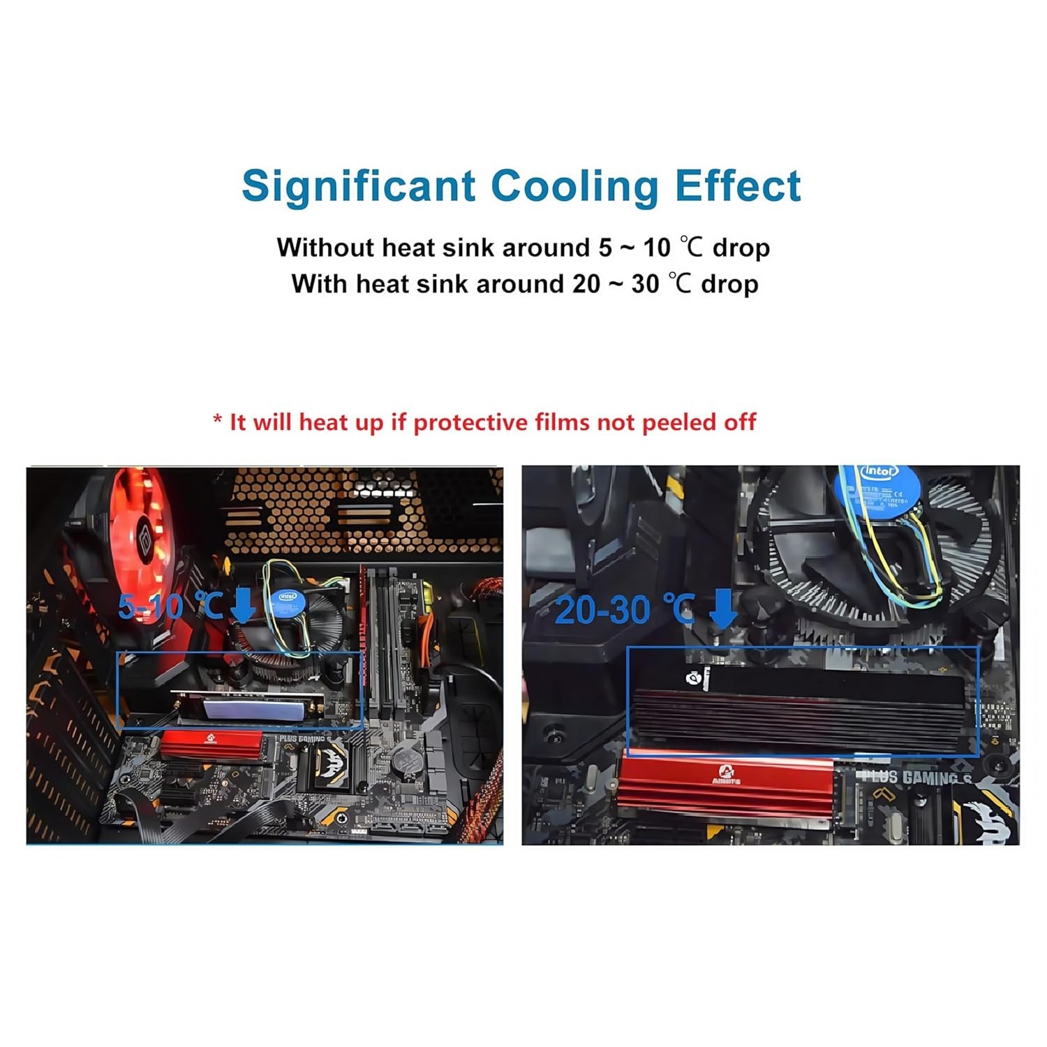 High-Performance Thermal Silicone Pads, 6-Pack for Efficient Electronics Cooling