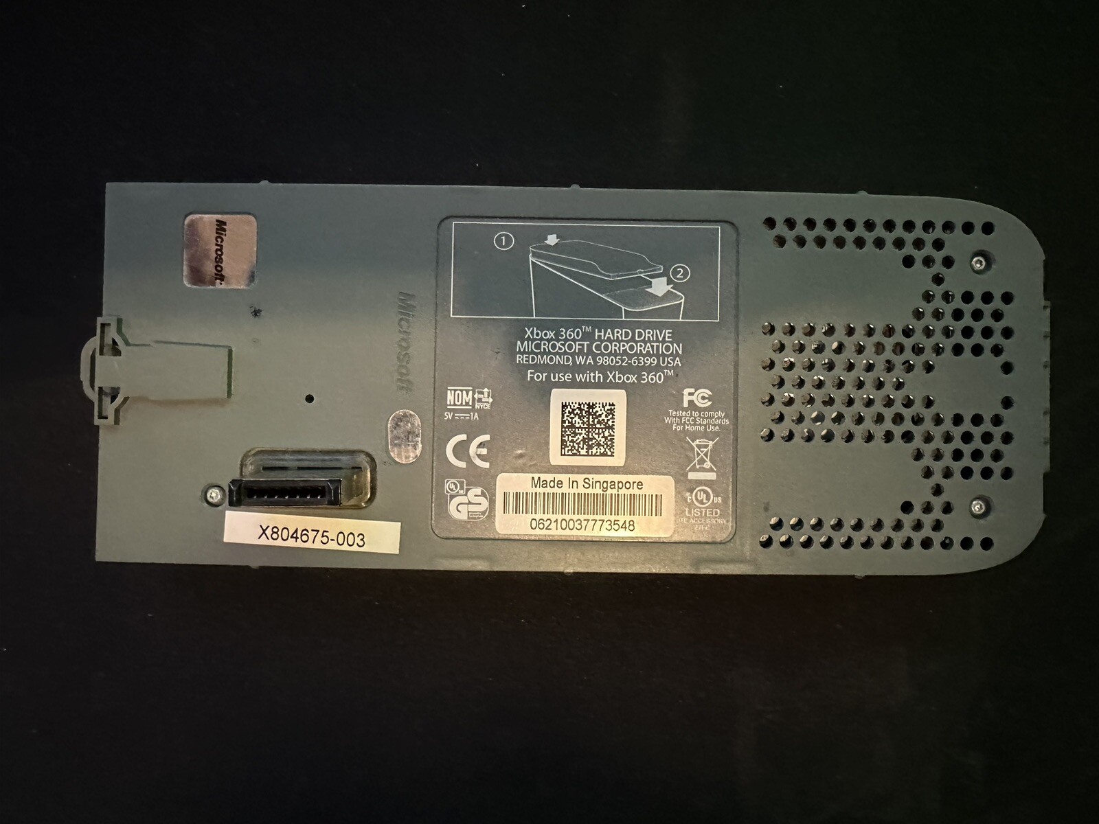 Microsoft Xbox 360 Hard Drive 20GB Microsoft X804675-003 TESTED Authentic