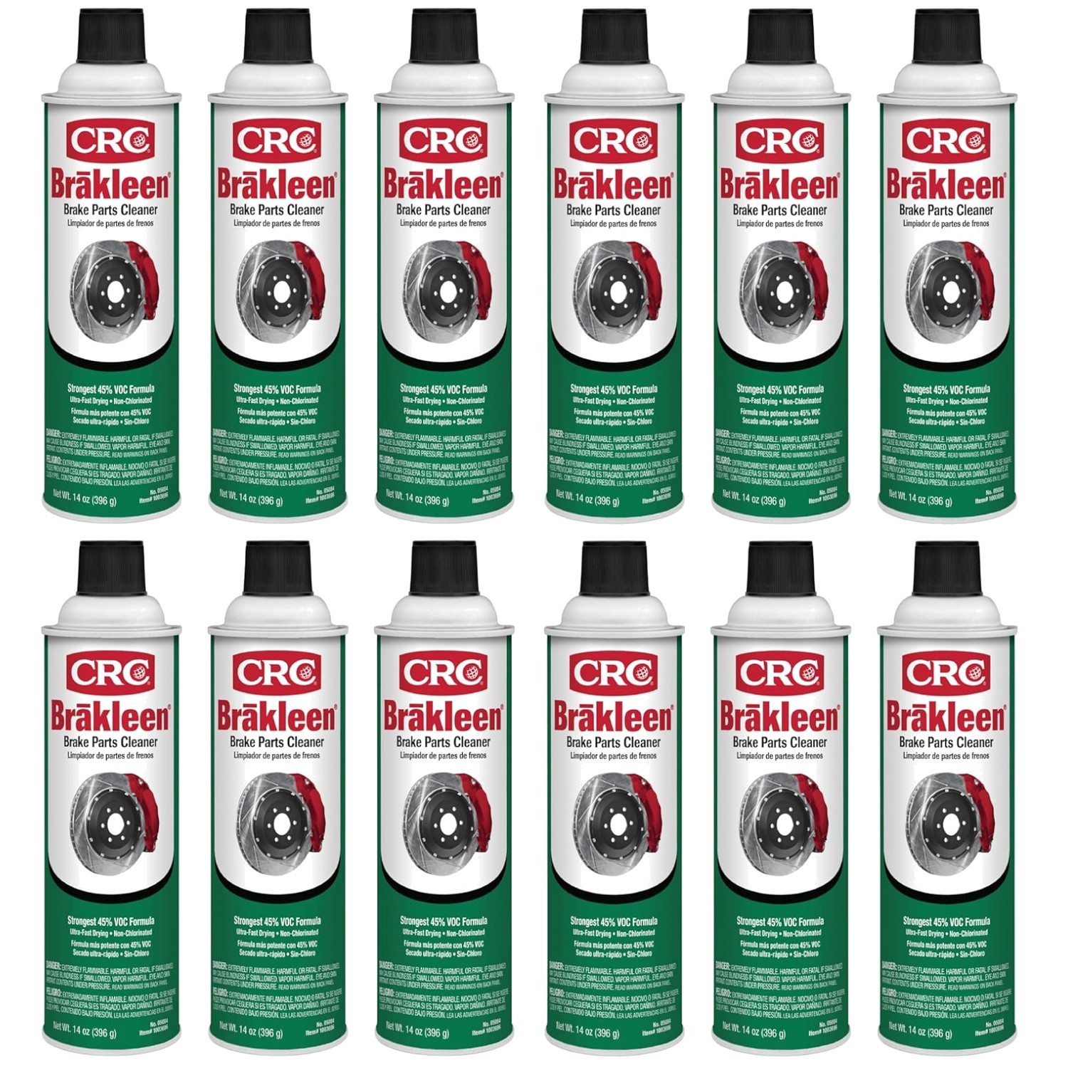Non-Chlorinated Brake Cleaner - 14oz, 12 Pack