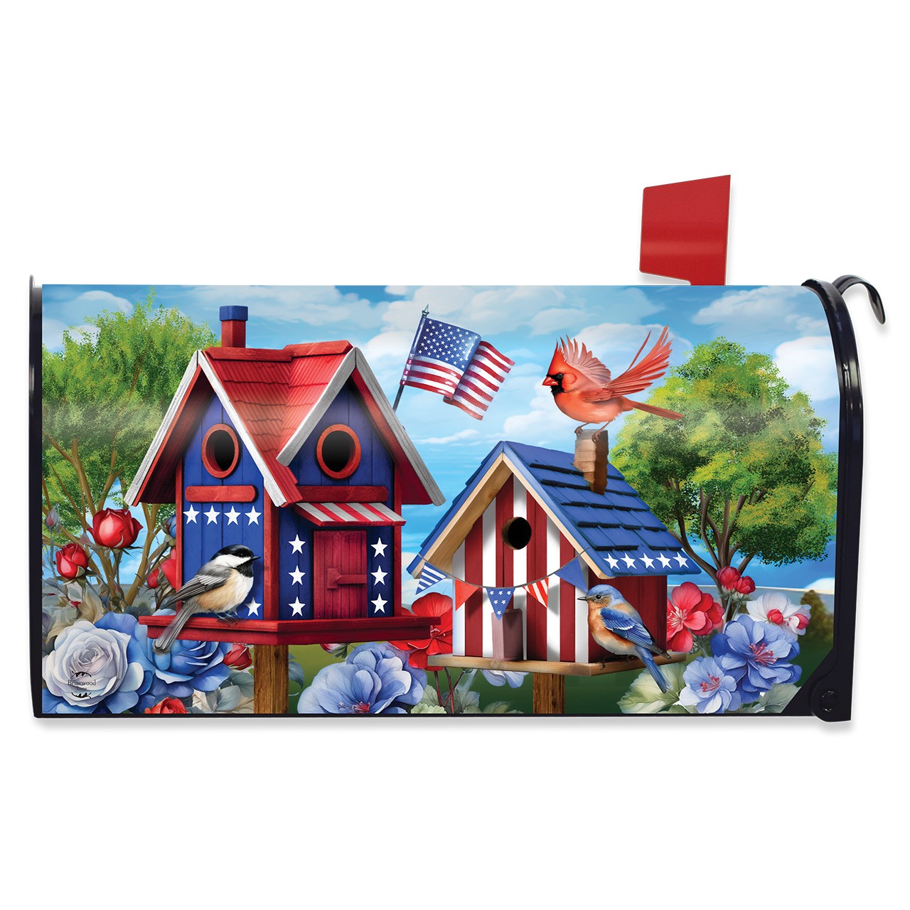 Briarwood Lane Home of the Free Birdhouses Mailbox Cover - Standard Size