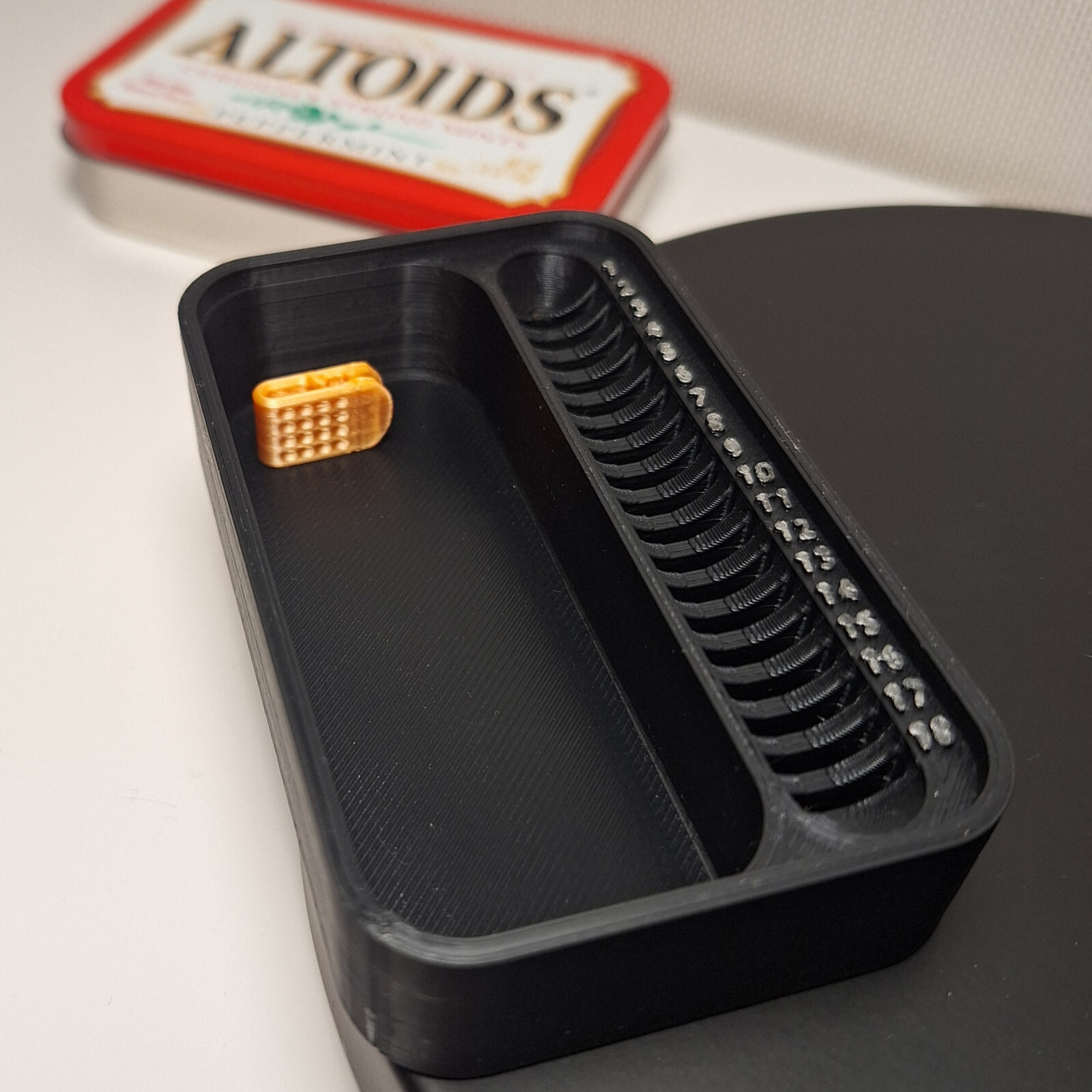 Deluxe MicroSD Card Organizer Storage - Altoids Tin Case Insert - Micro SD +