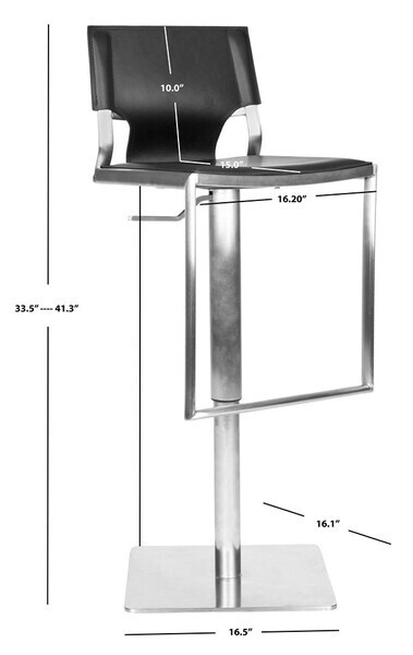 Safavieh Armondo Gas Lift Bar Stool, Reduced Price 2172717834 FOX3002B