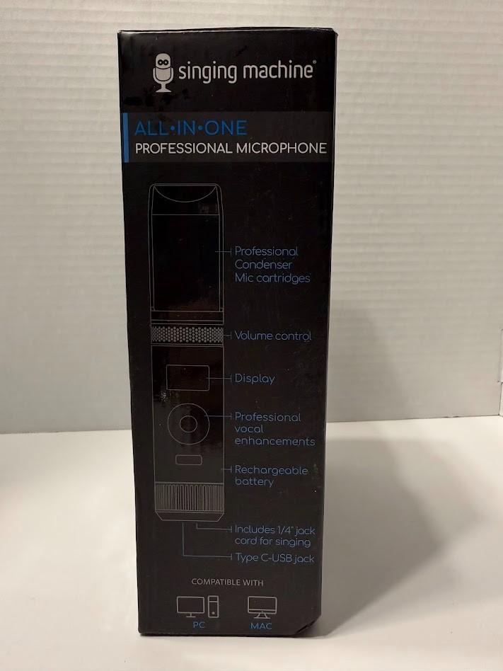 Singing Machine All In One Professional Microphone SMM2097 Black