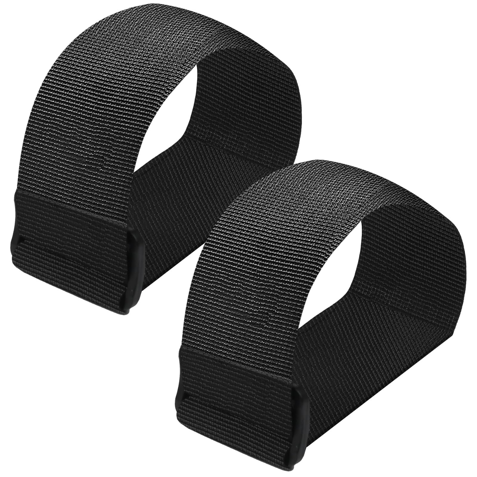 GUMWIG Leg Exerciser Traction Straps, Under Desk Elliptical Trainer 2 Black
