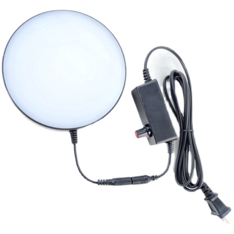 100V-240V Adjustable Brightness LED Ring Bottom Light Source f Stereo Microscope