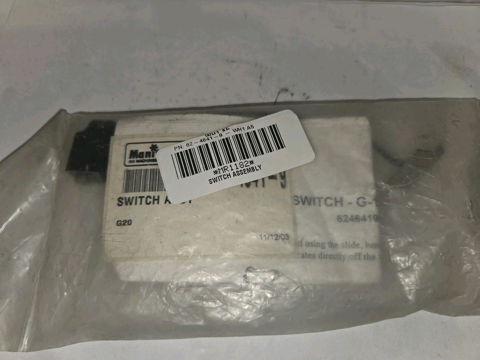 NEW GENUINE MANITOWOC 62-4641-9 SWITCH ASSEMBLY