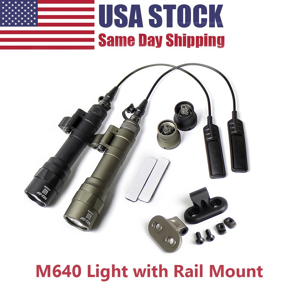 M640DF 1200 High Lumens Tactical Flashlight LED Weapon Light With Mlok Mount US
