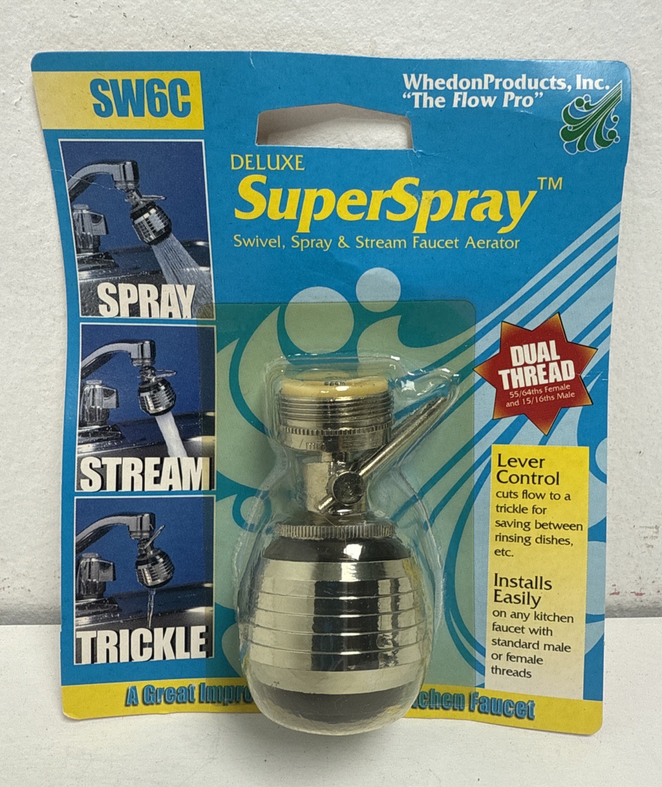 Whedon Products Deluxe SuperSpray Swivel, Spray & Stream Aerator SW6C