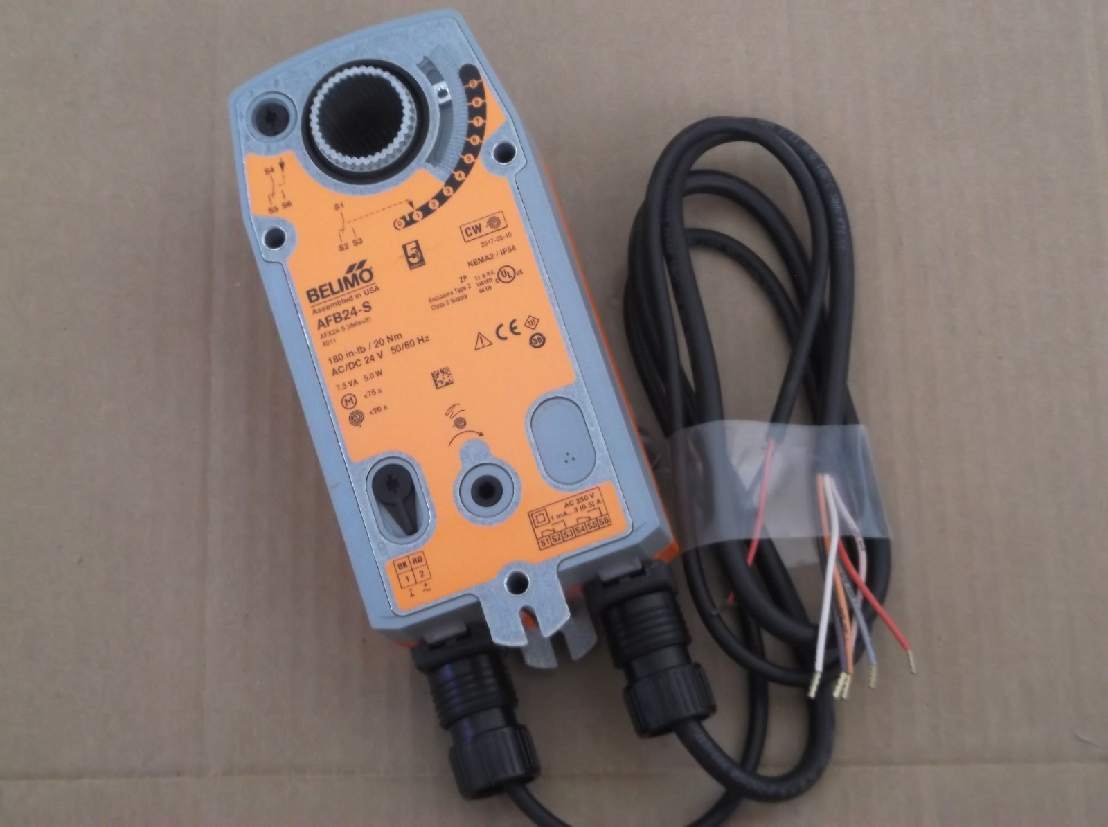 Belimo AFB24-S Spring Return Actuator 24 V AC/DC NEW