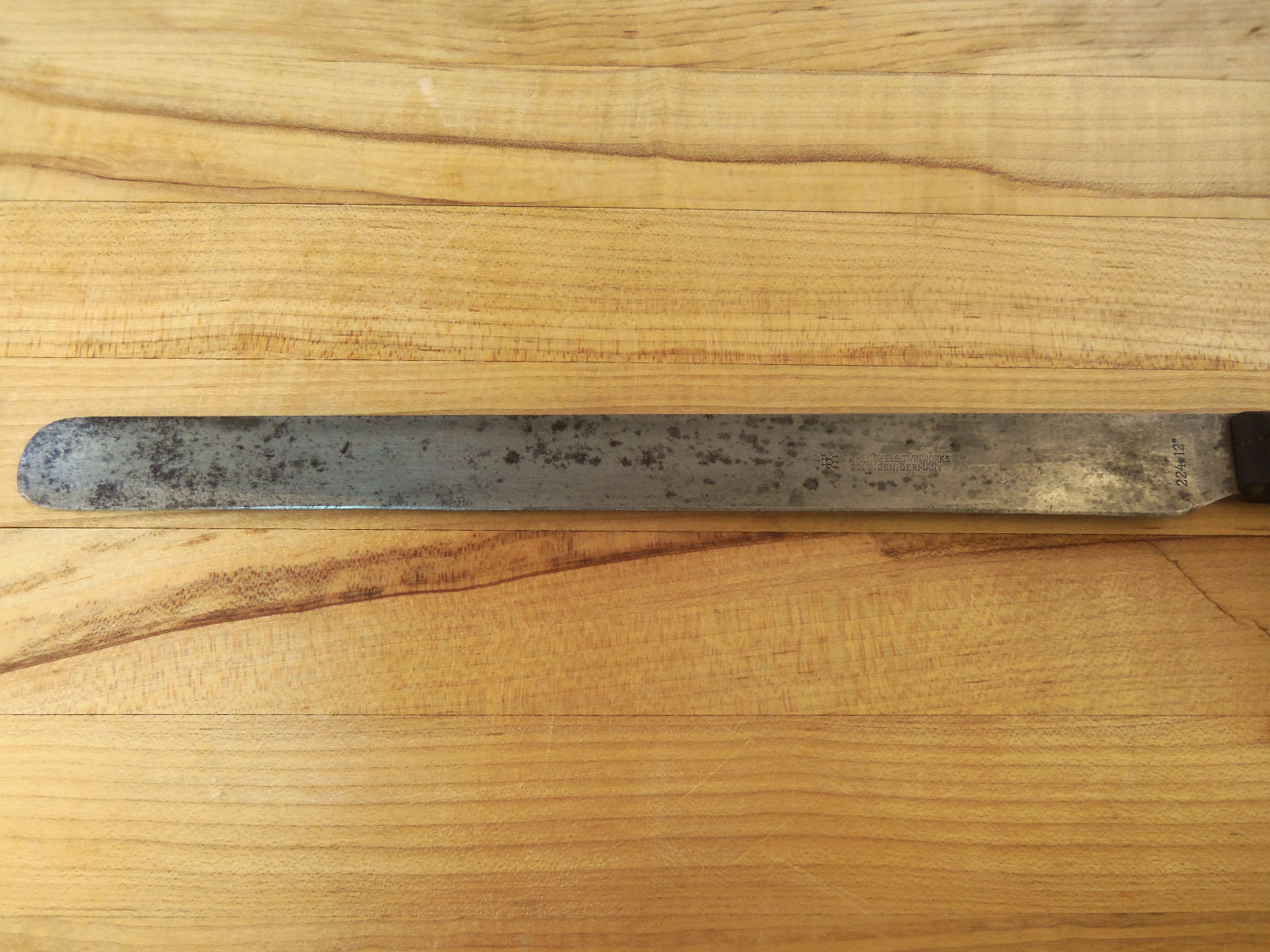 Older Henckels 12 inch Carbon Steel Round Nose Slicer Knife - Quick Shipping !!!