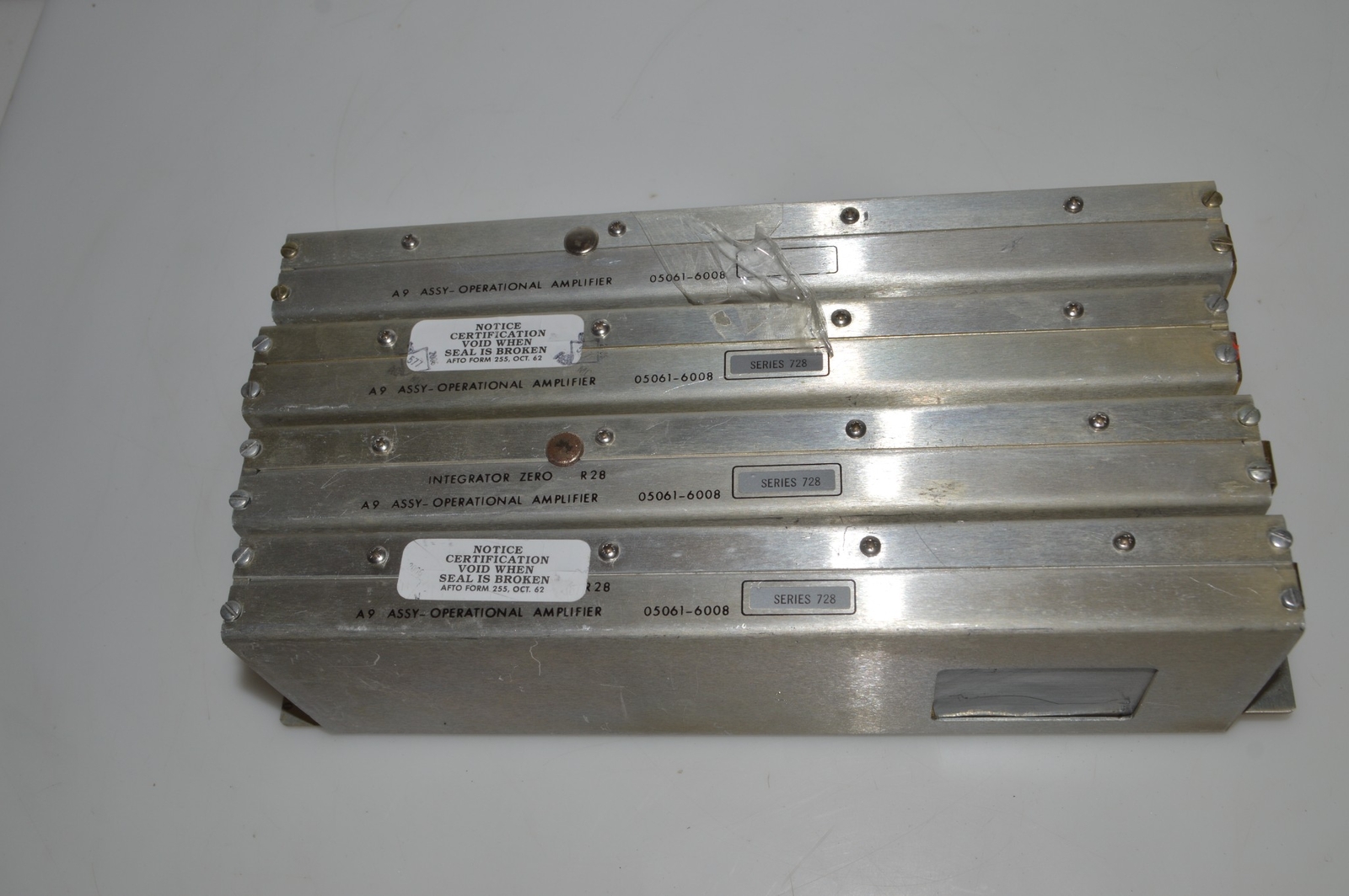 *TC*HP OPERATIONAL AMPLIFIER  05061-6008 SERIES 728  LOT OF 4-FOR 5061B (UGK54)