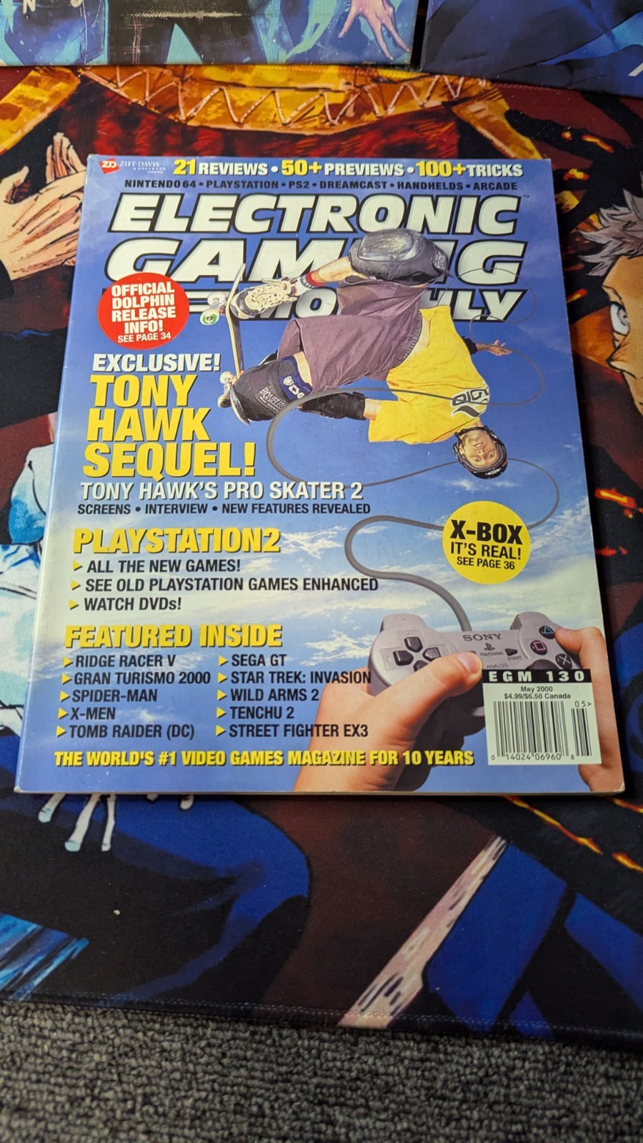 Electronic Gaming Monthly Magazine 130 May 2000 Tony Hawk W/ Inserts
