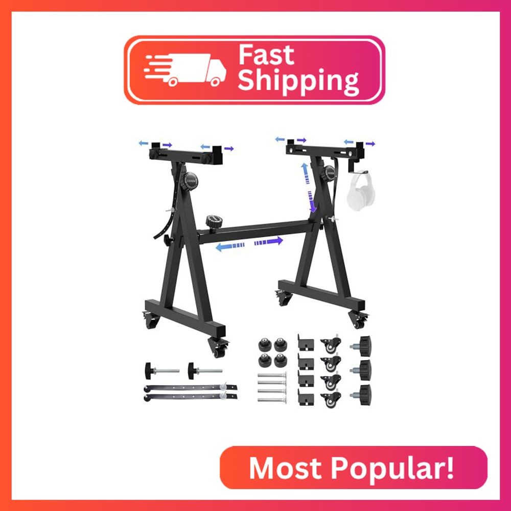 Universal Keyboard Stand, Z-style Heavy-Duty Piano Stand, Adjustable and Portabl