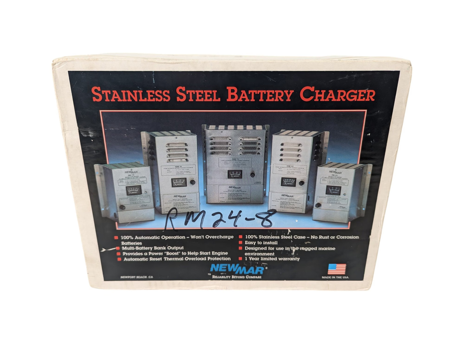 Newmar RM24-8 440-1956-1 Battery Charger For 24V Lead Acid Systems NEW Open Box