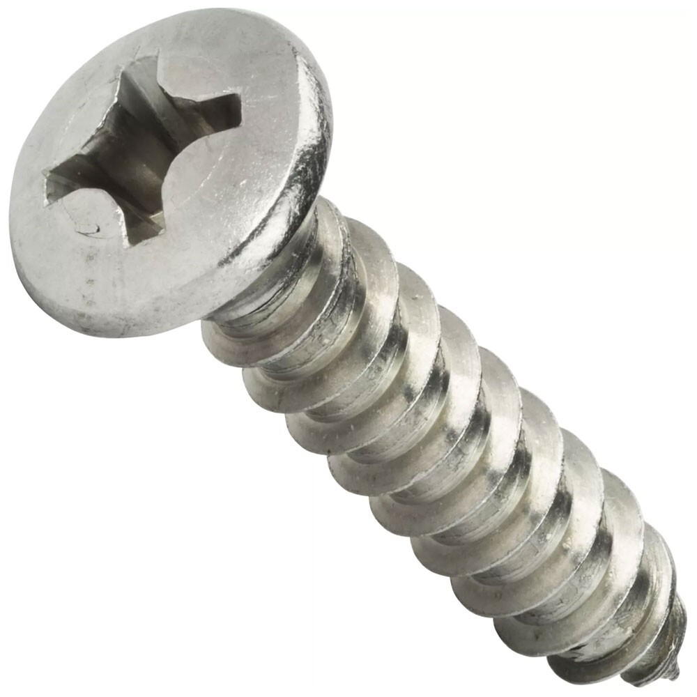 #8 - Phillips Oval Head Sheet Metal Screws Stainless Steel All Sizes