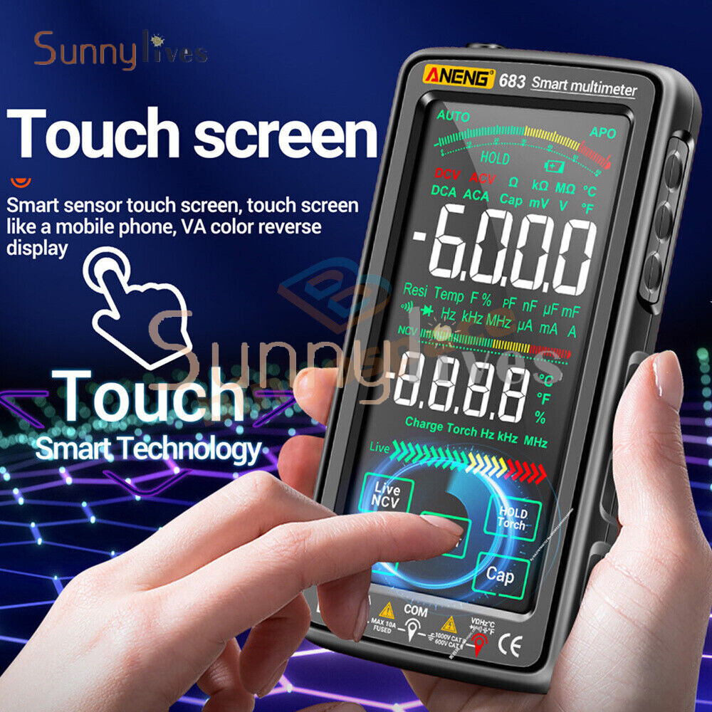 ANENG 683 682 681 Smart Digital Multimeter AC/DC Capacitance Meter Diode Tester